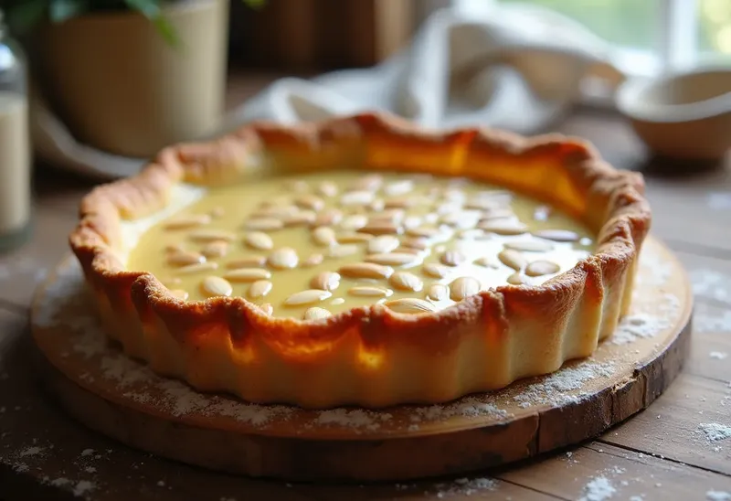 Tarte gourmande à la pâte d'amande maison