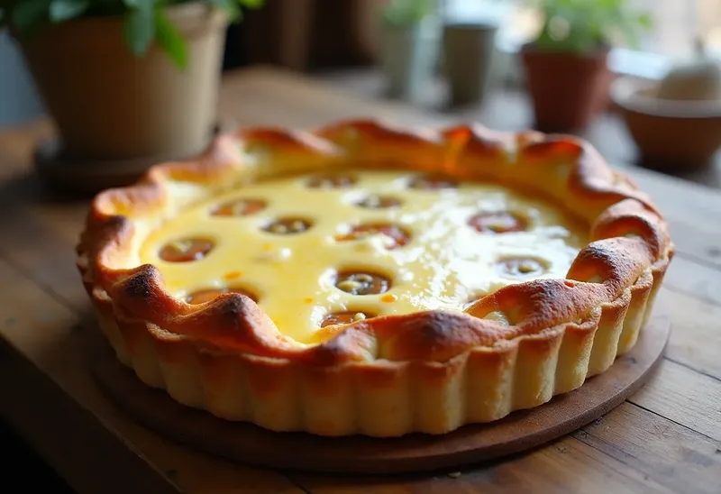 Tarte gourmande à la ricotta et aux fruits confits