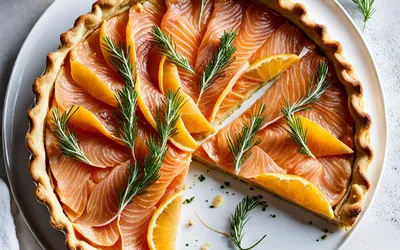 Recette facile de tarte au saumon fumé et mozzarella fondante