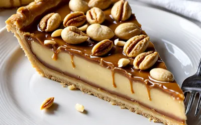 Recette facile de tarte aux cacahuètes caramélisées, dessert gourmand