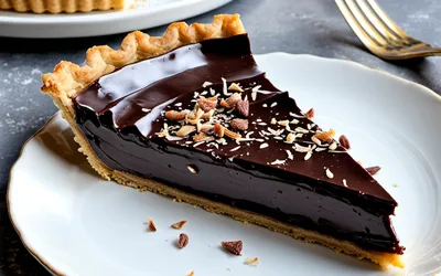 Recette facile de tarte aux deux chocolats, cannelle et noix de coco