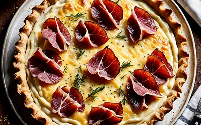 Recette facile de tarte aux deux jambons fondants et savoureux