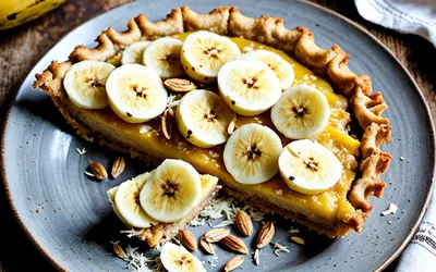 Recette facile de tarte banane et noix de coco gourmande