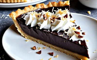 Recette facile de tarte chocolat noix de coco façon Bounty