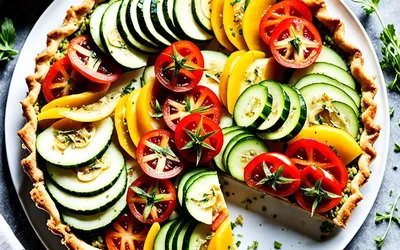 Recette facile de tarte légère aux légumes frais et croustillante