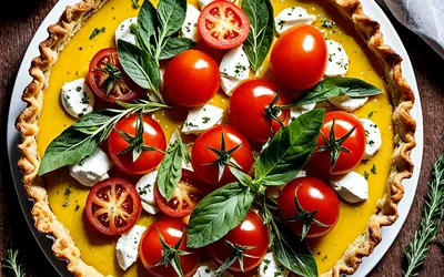 Recette facile de Tarte Levanna au fromage de chèvre et tomate