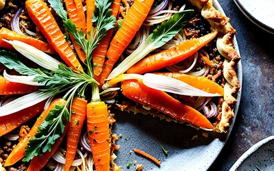 Recette facile de tarte aux carottes et oignons maison