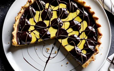 Recette facile de tarte marbrée citron chocolat gourmande