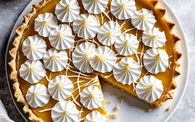 Recette facile de tarte meringuée à la noix de coco gourmande
