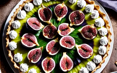 Recette facile de tarte meringuée aux figues fraîches, dessert gourmand