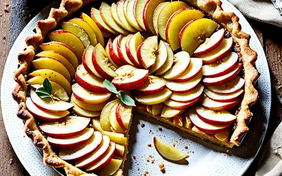 Recette facile de tarte normande aux pommes et calvados