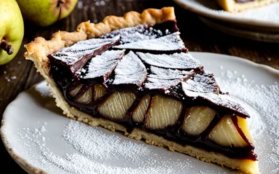 Recette facile de tarte poire-chocolat gourmande