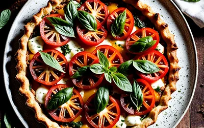 Recette facile de tarte provençale aux tomates confites