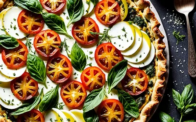 Recette facile de tarte provençale tomate courgette mozzarella