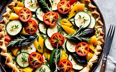 Recette facile de tarte provençale aux légumes du soleil