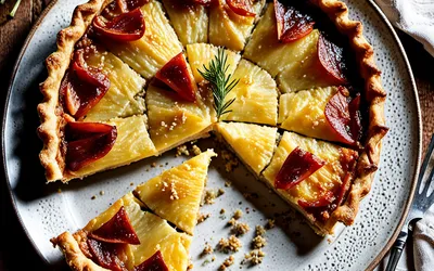 Recette facile de tarte rapide au fromage et cumin