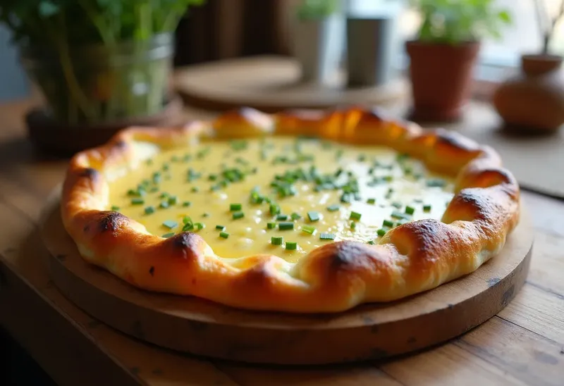 Tarte salée au fromage blanc onctueux et herbes fraîches