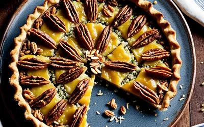 Recette facile de tarte au Bleu d'Auvergne et noix - saveurs d'Auvergne
