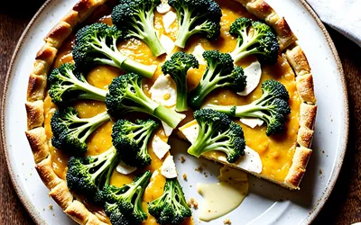 Recette facile de tarte brocoli camembert fondante et savoureuse