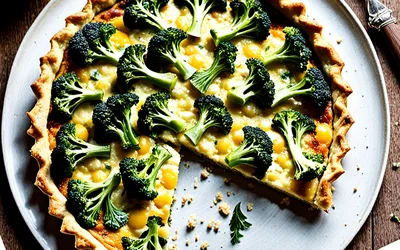 Recette facile de tarte au brocoli et roquefort, savoureuse et rapide