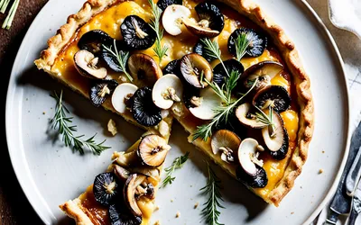 Tarte au Chèvre et Champignons : Recette Facile et Savoureuse