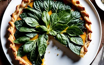 Recette facile de tarte au chèvre et épinards fondants