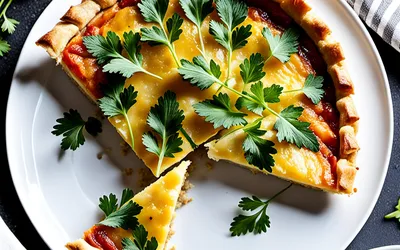 Recette facile de tarte au persil et gouda fondant
