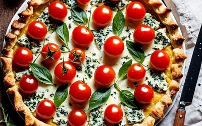 Tarte au roquefort et tomates cerises : recette facile et gourmande