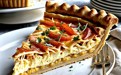 Recette facile et rapide de tarte au surimi crémeuse