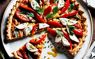 Recette facile de tarte au thon et poivron rouge - savoureuse et rapide