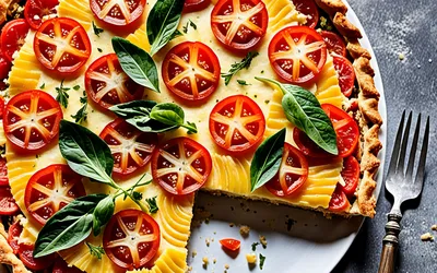 Recette facile et rapide de tarte au thon et tomates fraîches