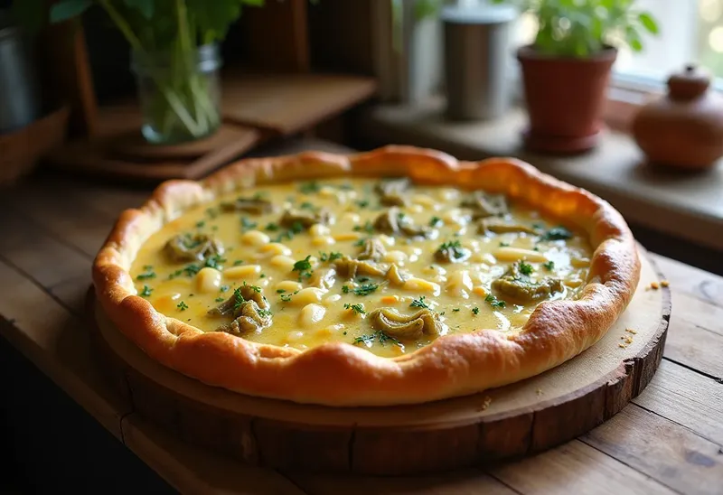 Tarte savoureuse aux brèdes chouchoux de La Réunion