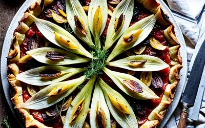 Recette facile de tarte aux endives caramélisées au vinaigre de vin