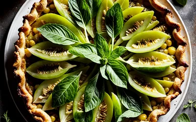 Recette facile de tarte aux tomates vertes - Gourmande et rapide