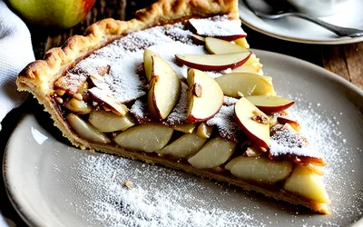 Recette facile de tarte suisse aux pommes ou poires - dessert gourmand