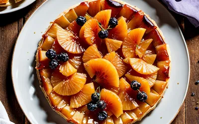 Recette gourmande de tarte tatin au melon et miel de lavande