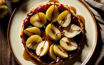 Recette facile de Tarte Tatin aux Poires Caramélisées - Dessert gourmand