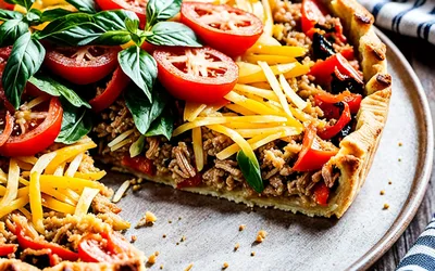 Recette facile de tarte tzigane aux légumes et viande hachée