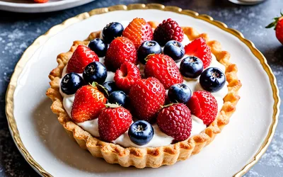 Recette facile de tartelette aux fruits rouges et crème légère onctueuse