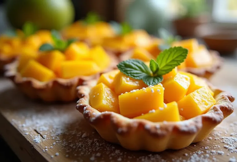 Tartelettes à la mangue faciles et gourmandes