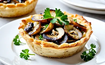 Tartelettes aux champignons et crème onctueuse : recette facile et gourmande