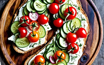 Recette facile et rapide de Tartine Papillon colorée et gourmande