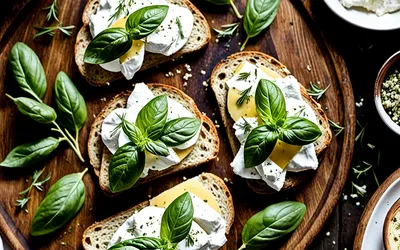 Tartines estivales au chèvre frais et miel : recette rapide et gourmande