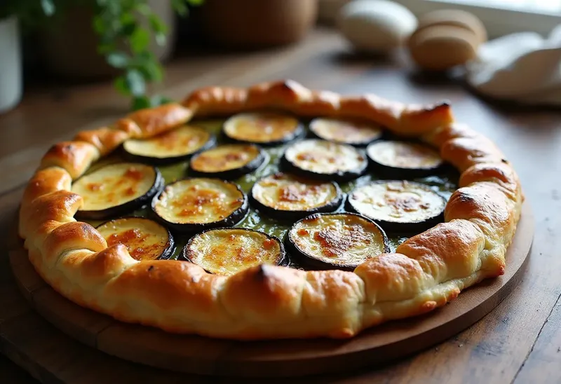 Tatin d'aubergines fondante et caramélisée