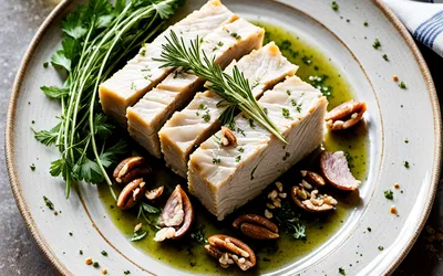 Terrine de poulet aux noix et herbes fraîches : recette gourmande et facile