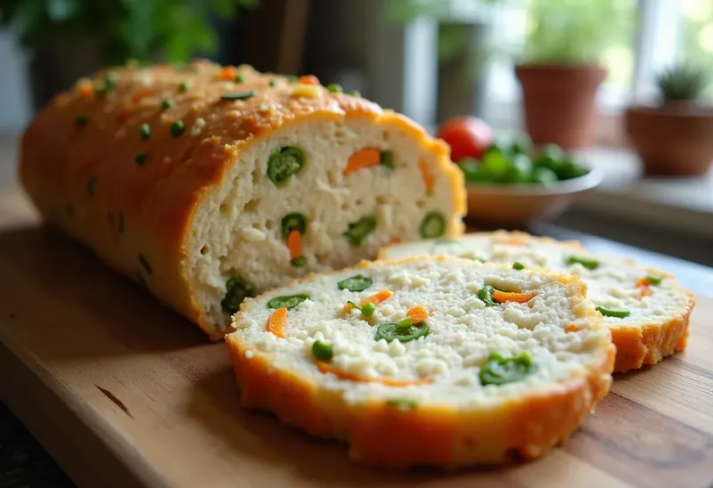 Terrine de poulet aux petits légumes frais