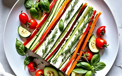 Photo de Terrine estivale aux légumes frais et fromage frais - recette légère et savoureuse
