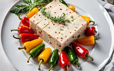 Terrine fraîche de surimi aux poivrons colorés - recette facile et légère