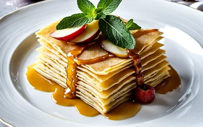 Terrine de crêpes aux pommes caramélisées et beurre salé : recette gourmande facile