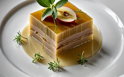 Terrine de pommes et foie gras en gelée de Sauternes : recette raffinée et facile